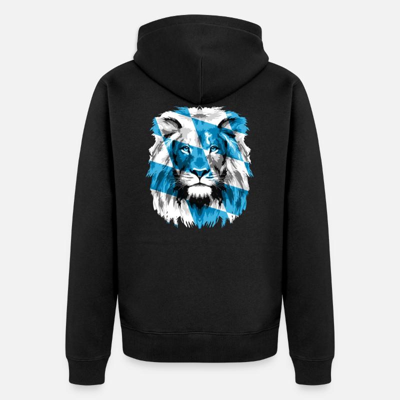 Lion de Bavière - Veste à capuche bio Premium Unisexe - noir