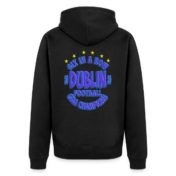 Dublin GAA All Ireland Champions - Veste à capuche bio Premium Unisexe - noir - Dos - Nico (187cm)