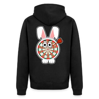 Fléchettes Fléchettes Bullseye Fléchettes Fléchettes - Veste à capuche bio Premium Unisexe - noir - Dos - Nico (187cm)