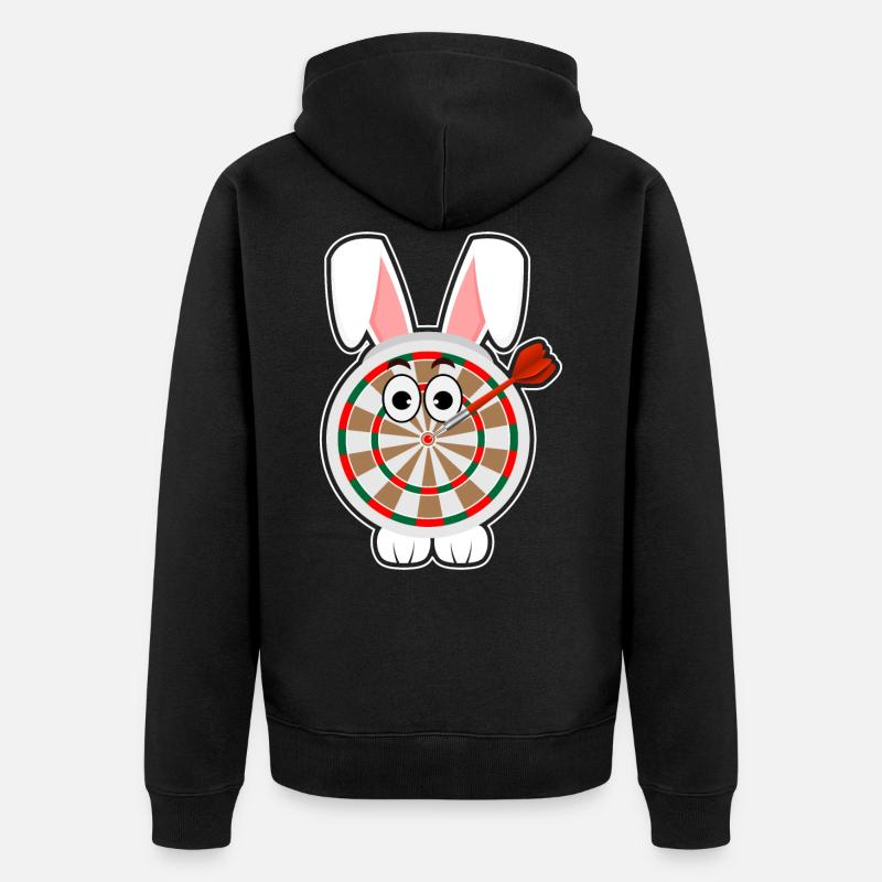 Fléchettes Fléchettes Bullseye Fléchettes Fléchettes - Veste à capuche bio Premium Unisexe - noir