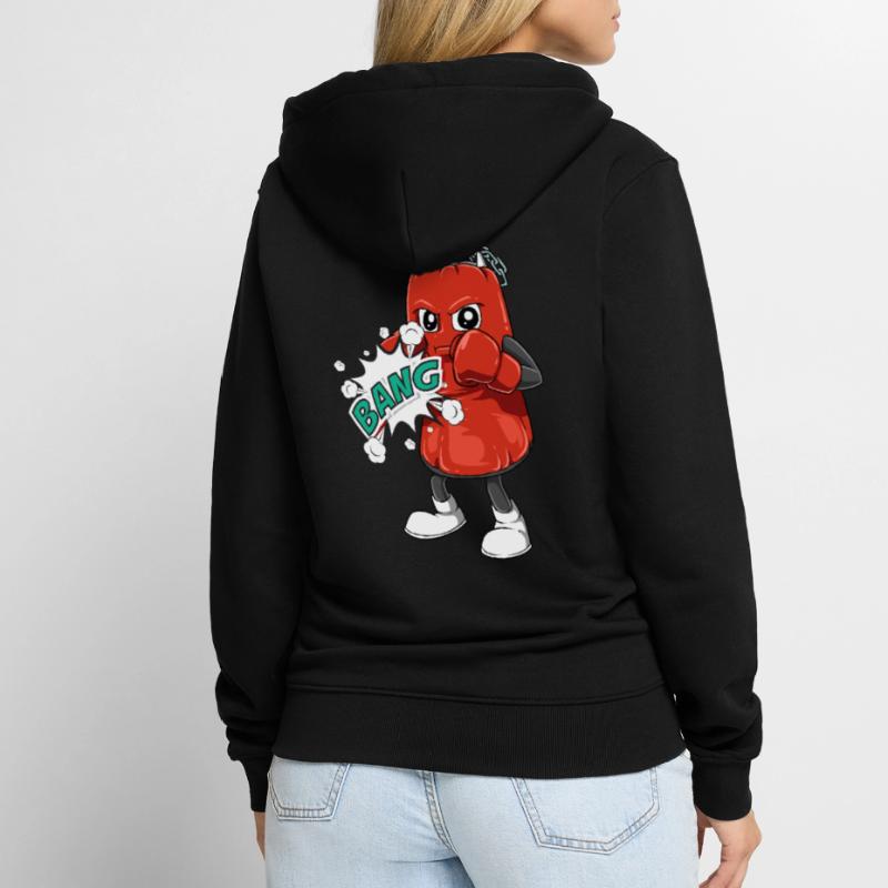 Boxe boxe boxe boxe de boxe de boxe pour un Veste à capuche bio Premium Unisexe