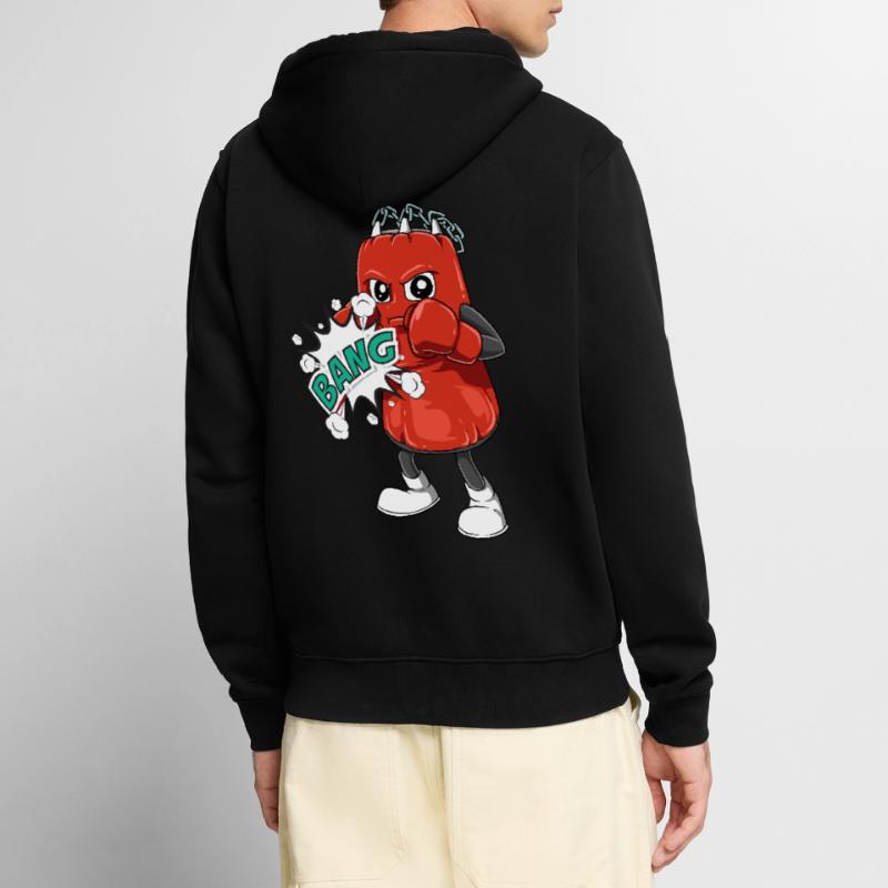 Boxe boxe boxe boxe de boxe de boxe pour un Veste à capuche bio Premium Unisexe