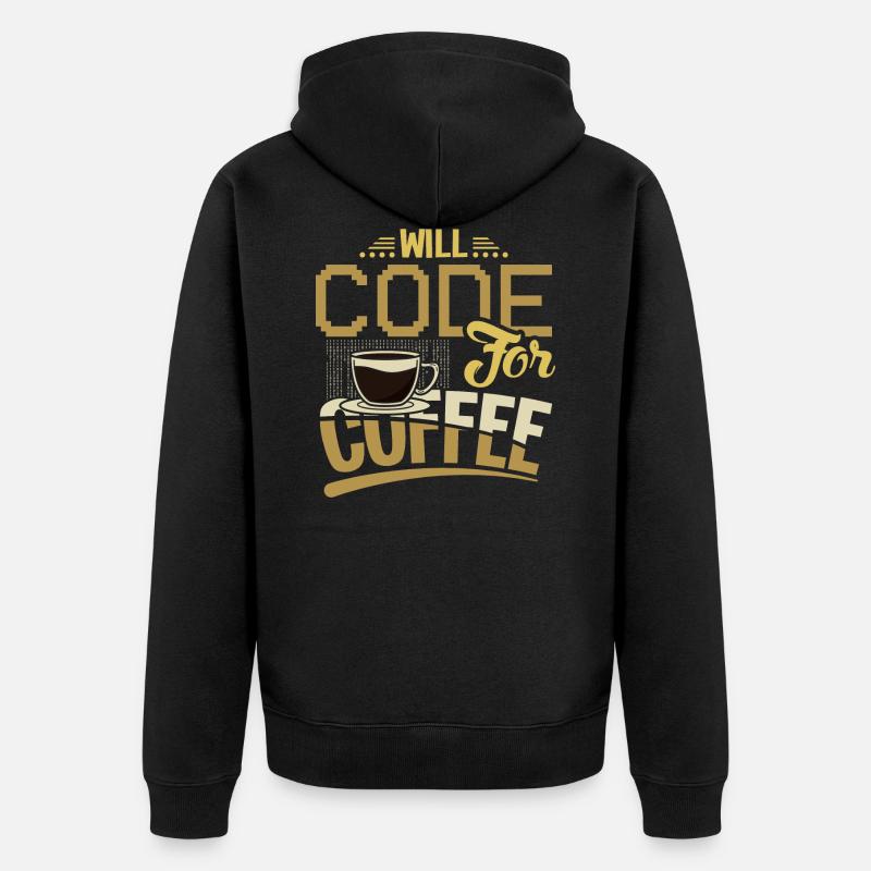 Software Engineering EDV Software Entwickler - Unisex Premium Bio Zip Hoodie - Schwarz