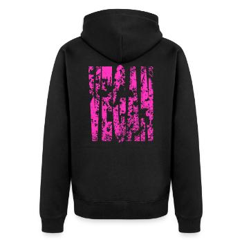 Vegan, Vegan, Nutrition, Chemise, Sweatshirt, tasse, - Veste à capuche bio Premium Unisexe - noir - Dos - Nico (187cm)