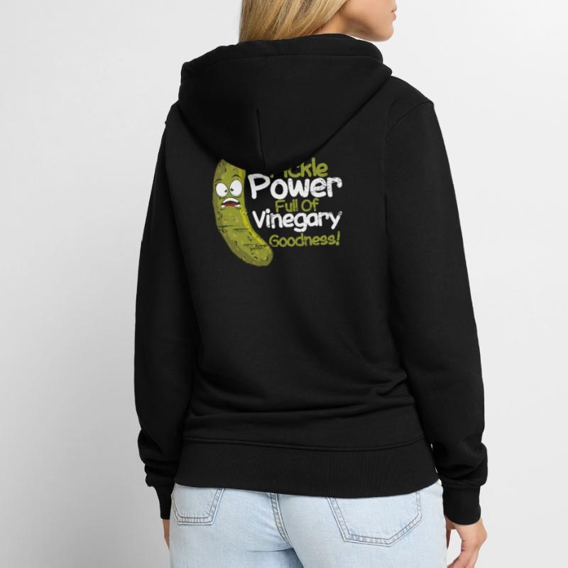 Cornichons Cornichons Cornichons cornichons Cornichons Pickle Power Vinegary Goodness Veste à capuche bio Premium Unisexe