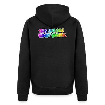 cheap art - Veste à capuche bio Premium Unisexe - noir - Dos - Nico (187cm)