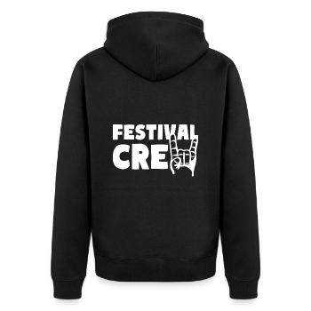 FESTIVAL CREW Party Team Music Celebrations - Unisex Premium Organic Zip Hoodie - black - Back - Nico (187cm)