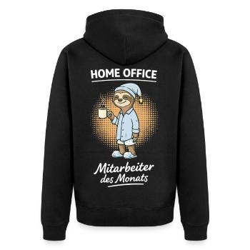 Employé du Siège du Mois Sloth - Veste à capuche bio Premium Unisexe - noir - Dos - Nico (187cm)