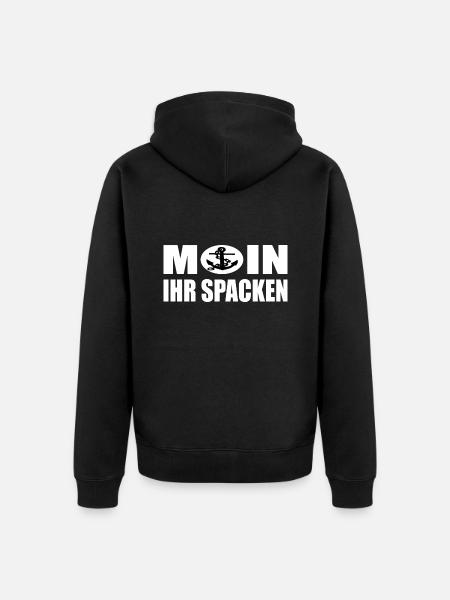 Moin - Unisex Premium Bio Zip Hoodie - Schwarz