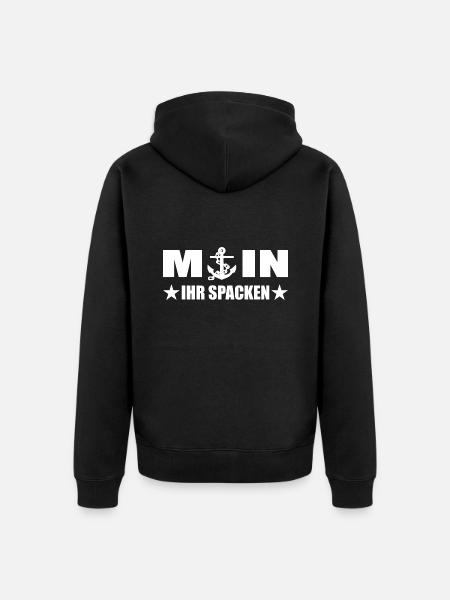 Moin - Unisex Premium Bio Zip Hoodie - Schwarz