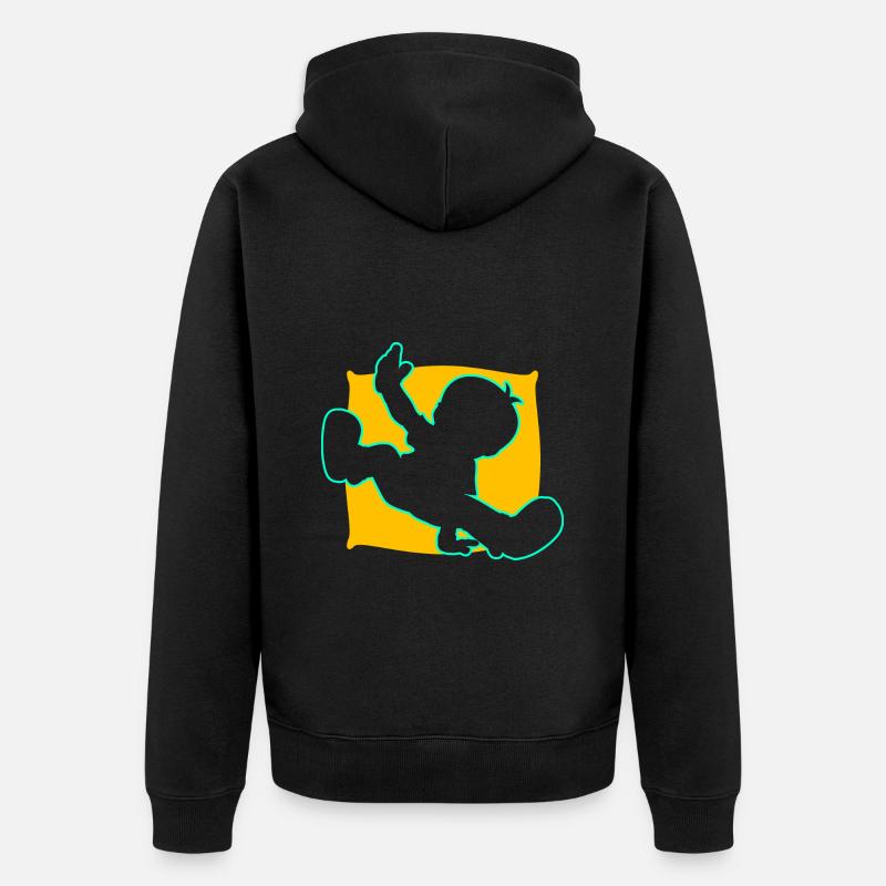 Breakdance Junge Breakdancer Tanzen - Unisex Premium Bio Zip Hoodie - Schwarz