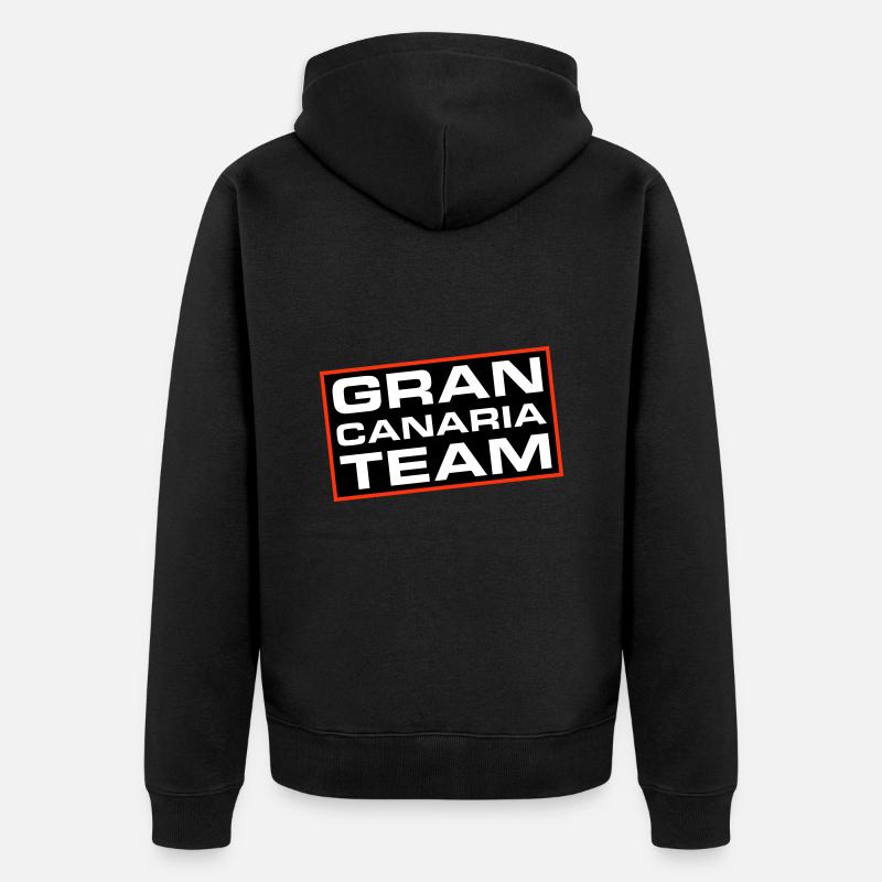 Gran Canaria Team - Unisex Premium Bio Zip Hoodie - Schwarz