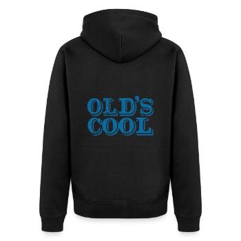 Old’S Cool - Oldschool - Autrefois tout était mieux - Veste à capuche bio Premium Unisexe - noir - Dos - Nico (187cm)