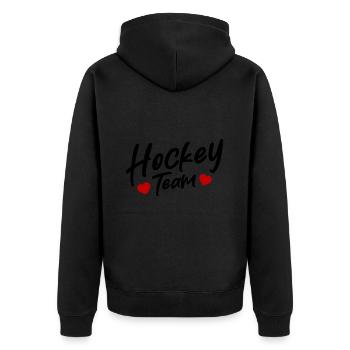 Équipe de hockey - Veste à capuche bio Premium Unisexe - noir - Dos - Nico (187cm)