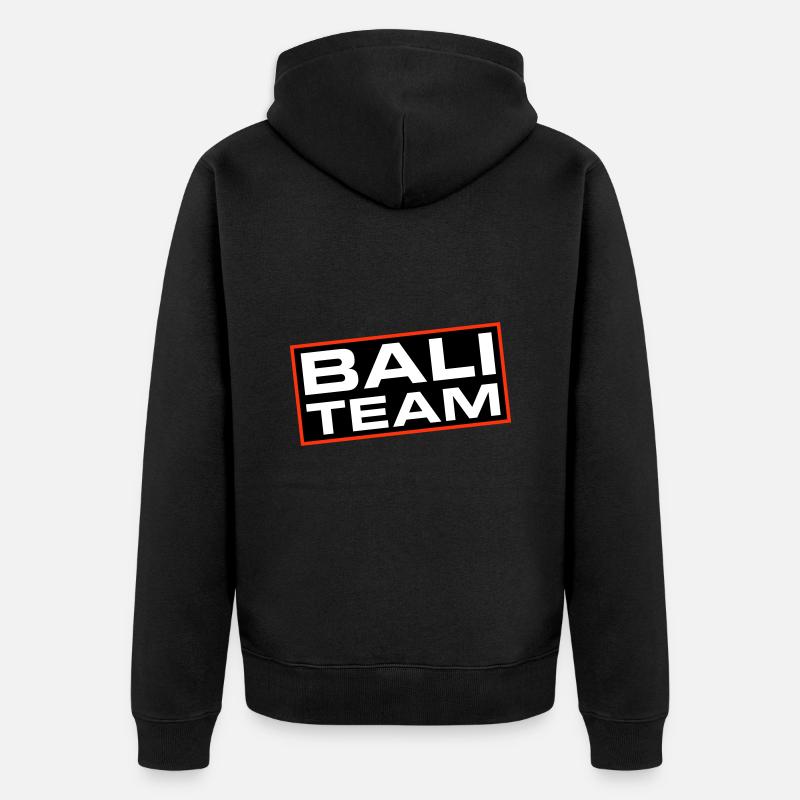 L’équipe de Bali - Veste à capuche bio Premium Unisexe - noir