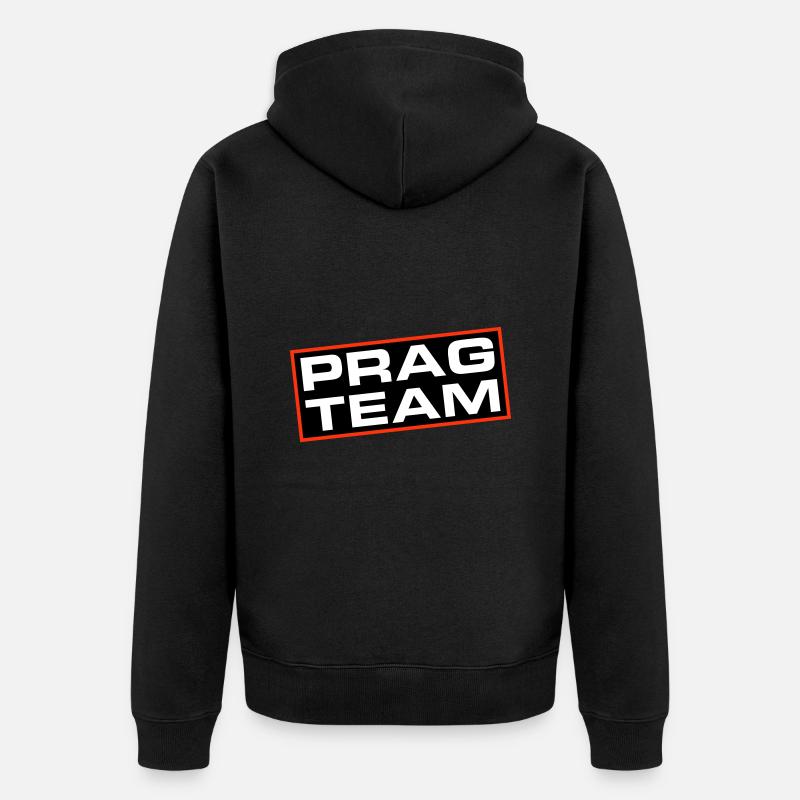 Prag Team - Unisex Premium Bio Zip Hoodie - Schwarz