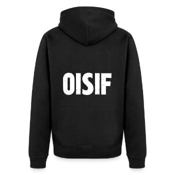 oisif - Veste à capuche bio Premium Unisexe - noir - Dos - Nico (187cm)