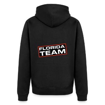 Équipe de Floride - Veste à capuche bio Premium Unisexe - noir - Dos - Nico (187cm)
