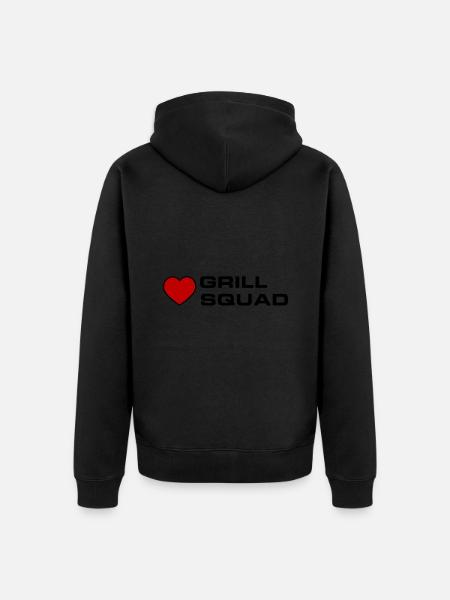 Grill Squad - Unisex Premium Bio Zip Hoodie - Schwarz