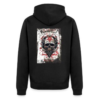 Death Metal Heavy Rock Musique - Veste à capuche bio Premium Unisexe - noir - Dos - Nico (187cm)