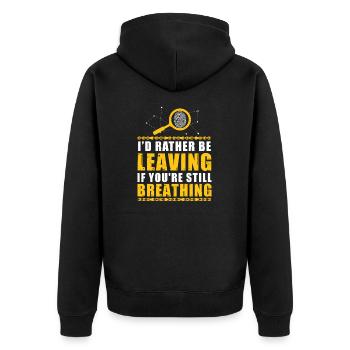 Forensic Science Collecting Evidence For Crime - Unisex Premium Organic Zip Hoodie - black - Back - Nico (187cm)