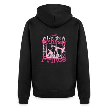 Oilfield Worker Wife Princess Marriage Huile pour - Veste à capuche bio Premium Unisexe - noir - Dos - Nico (187cm)