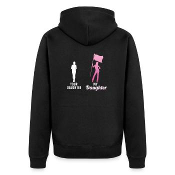 Your Daughter My Daughter Funny Color Guard Corps - Veste à capuche bio Premium Unisexe - noir - Dos - Nico (187cm)