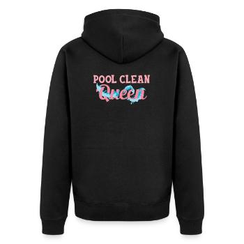 Pool Clean Queen Funny Pool Guy Service de piscine - Veste à capuche bio Premium Unisexe - noir - Dos - Nico (187cm)