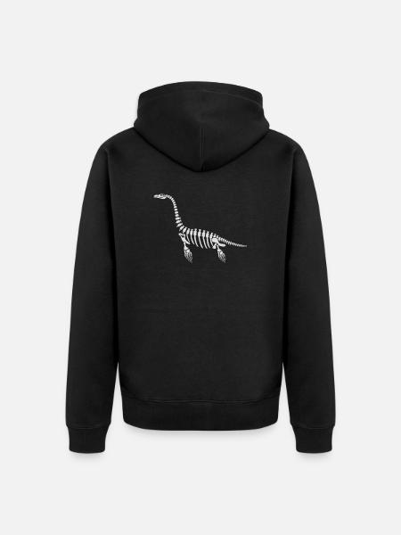 Plesiosaurus Plaeontology Paleontologist Fossil - Unisex Premium Organic Zip Hoodie - black