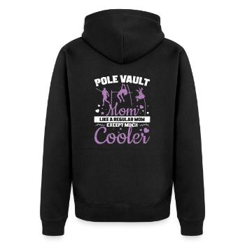 Pole Saut Much Cooler Mom Funny - Veste à capuche bio Premium Unisexe - noir - Dos - Nico (187cm)
