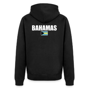 Bahamas Love Bahamian Bahamas Drapeau - Veste à capuche bio Premium Unisexe - noir - Dos - Nico (187cm)