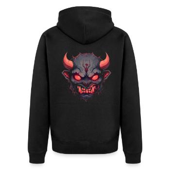 Monster Monster Demon Devil Vampire Guhl Zombie - Veste à capuche bio Premium Unisexe - noir - Dos - Nico (187cm)