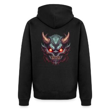 Monster Monster Demon Devil Vampire Guhl Zombie - Veste à capuche bio Premium Unisexe - noir - Dos - Nico (187cm)