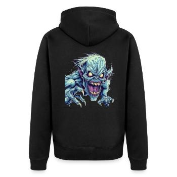 Monster Monster Demon Devil Vampire Guhl Zombie - Veste à capuche bio Premium Unisexe - noir - Dos - Nico (187cm)