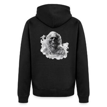 Monster Monster Demon Devil Vampire Guhl Zombie - Unisex Premium Organic Zip Hoodie - black - Back - Nico (187cm)