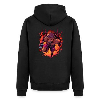 Monster Monster Demon Devil Vampire Guhl Zombie - Veste à capuche bio Premium Unisexe - noir - Dos - Nico (187cm)