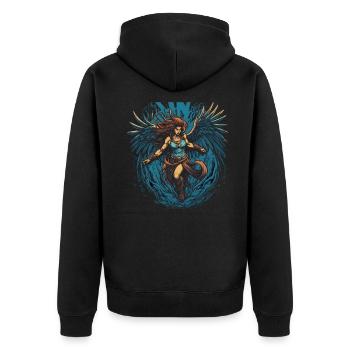 Monster Monster Demon Devil Vampire Guhl Zombie - Veste à capuche bio Premium Unisexe - noir - Dos - Nico (187cm)