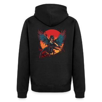 Monster Monster Demon Devil Vampire Guhl Zombie - Veste à capuche bio Premium Unisexe - noir - Dos - Nico (187cm)