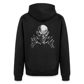Monster Monster Demon Devil Vampire Guhl Zombie - Veste à capuche bio Premium Unisexe - noir - Dos - Nico (187cm)