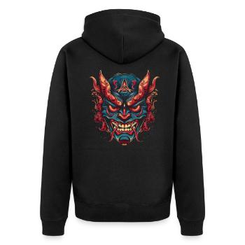 Monster Monster Demon Devil Vampire Guhl Zombie - Veste à capuche bio Premium Unisexe - noir - Dos - Nico (187cm)