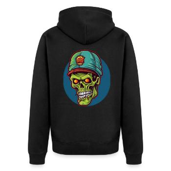 Monster Monster Demon Devil Vampire Guhl Zombie - Veste à capuche bio Premium Unisexe - noir - Dos - Nico (187cm)