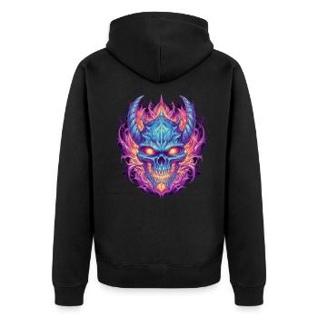 Monster Monster Demon Devil Vampire Guhl Zombie - Veste à capuche bio Premium Unisexe - noir - Dos - Nico (187cm)