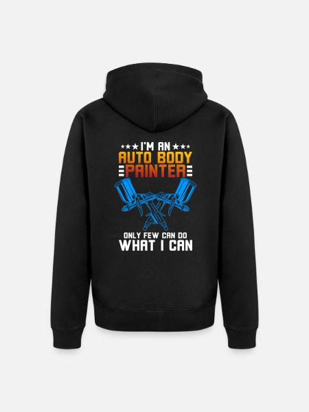 Car Painter Spray Gun - Unisex Premium Organic Zip Hoodie - black