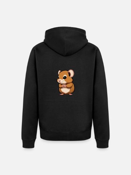 Mausi - Unisex Premium Organic Zip Hoodie - black