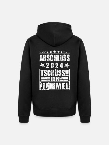 Abschluss 2024 - Unisex Premium Bio Zip Hoodie - Schwarz