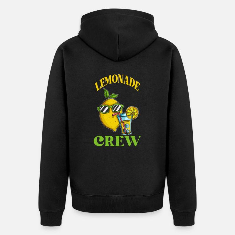 Lemon Crew Limo Lemon Gift Lemon Fan - Veste à capuche bio Premium Unisexe - noir