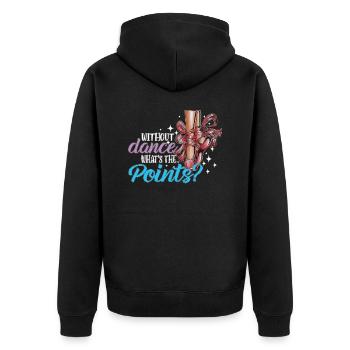 Ballett Schule Kinder Tanzverein Tanzveranstaltung - Unisex Premium Bio Zip Hoodie - Schwarz - Hinten - Nico (187cm)