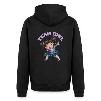 Équipe Fille Petite-Fille Bébé Bébé Nourrisson - Veste à capuche bio Premium Unisexe - noir - Dos - Nico (187cm)