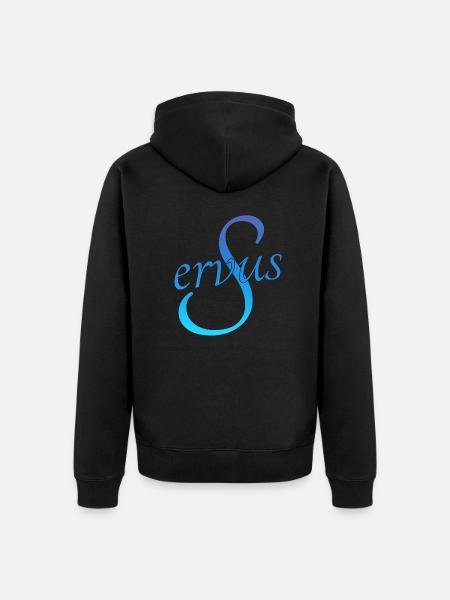 Servus - Unisex Premium Bio Zip Hoodie - Schwarz