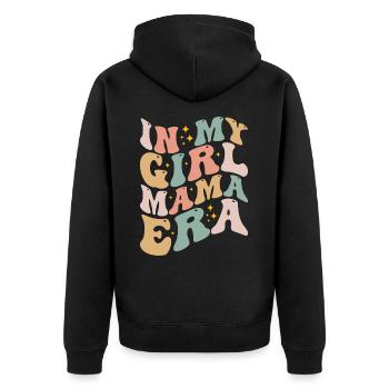 In My Girl Mama Era, Mom of Girl Funny Mothers Day - Veste à capuche bio Premium Unisexe - noir - Dos - Nico (187cm)